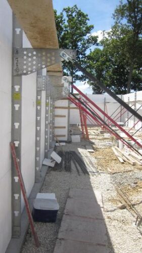 Building My Net Zero Energy Home:  ICF Wall Support